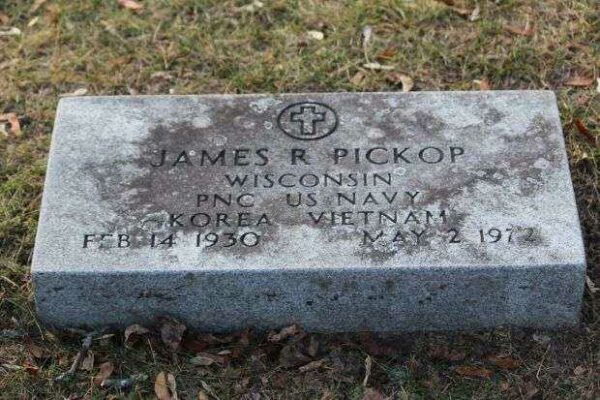JAMES R PICKOP MEMORIAL CEMETERY STONE