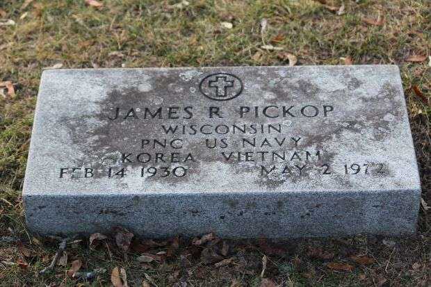 JAMES R PICKOP MEMORIAL CEMETERY STONE