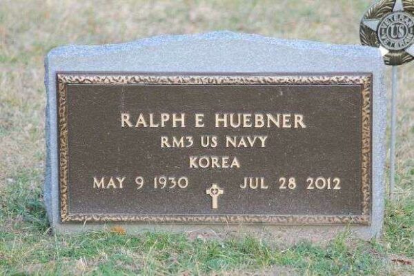 RALPH E HUEBNER MEMORIAL CEMETERY STONE