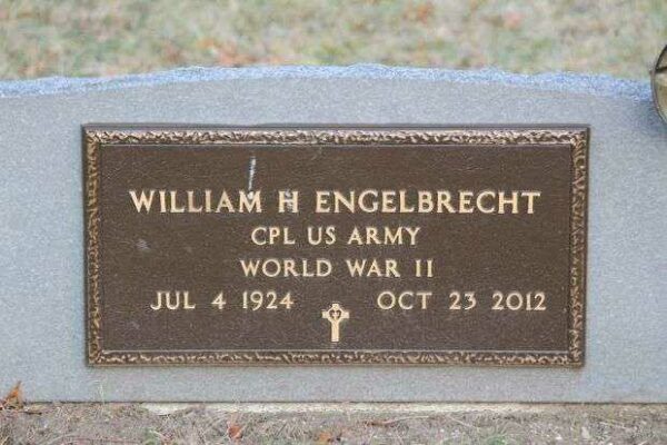 WILLIAM H ENGELBRECHT MEMORIAL CEMETERY STONE