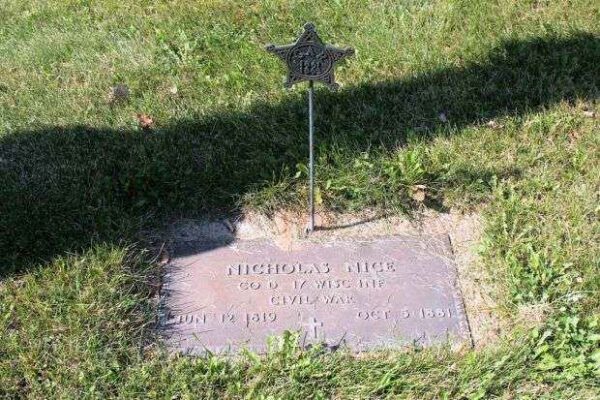 NICHOLAS NICE MEMORIAL CEMETERY STONE