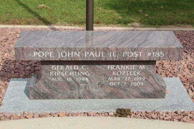 GREATER POLONIA POST #185 WAR MEMORIAL BENCH B