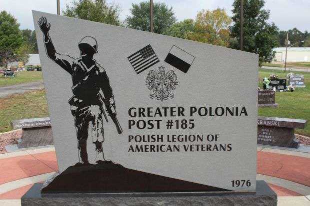 GREATER POLONIA POST #185 WAR MEMORIAL CENTER STONE FRONT