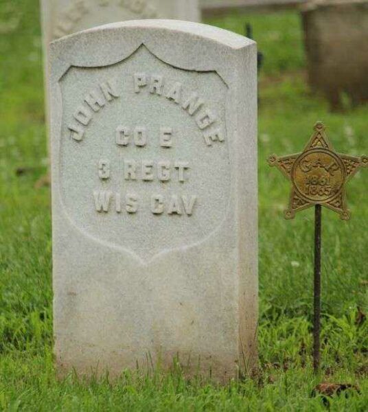 JOHN PRANGE MEMORIAL CEMETERY STONE