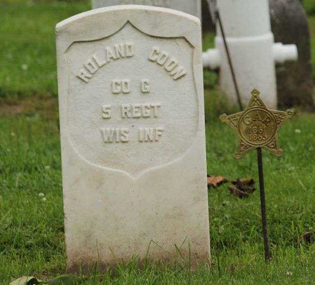 ROLAND COON MEMORIAL CEMETERY STONE