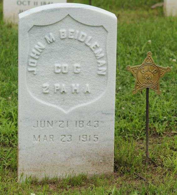 JOHN M BEIDLEMAN MEMORIAL CEMETERY STONE