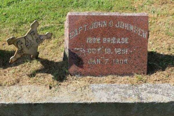 CAPT. JOHN O. JOHNSEN MEMORIAL CEMETERY STONE