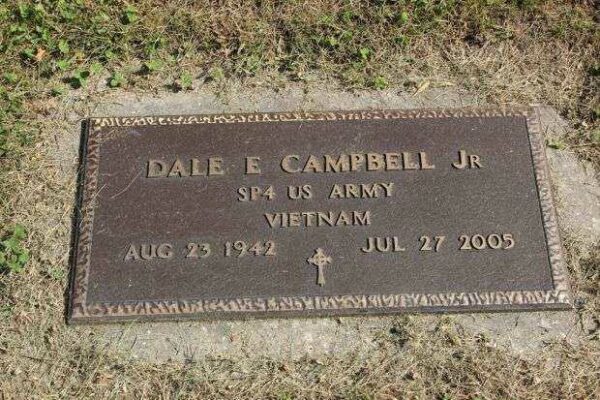 DALE E CAMPBELL JR MEMORIAL CEMETERY STONE