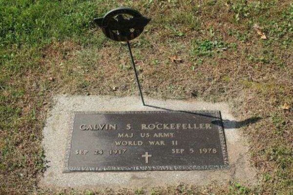 CALVIN S ROCKEFELLER MEMORIAL CEMETERY STONE