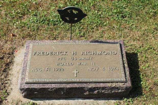 FREDERICK H RICHMOND MEMORIAL CEMETERY STONE