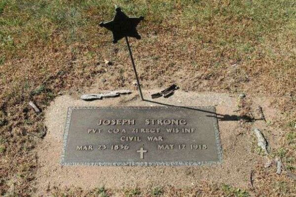 JOSEPH STRONG MEMORIAL CEMETERY STONE