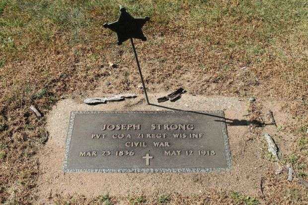 JOSEPH STRONG MEMORIAL CEMETERY STONE