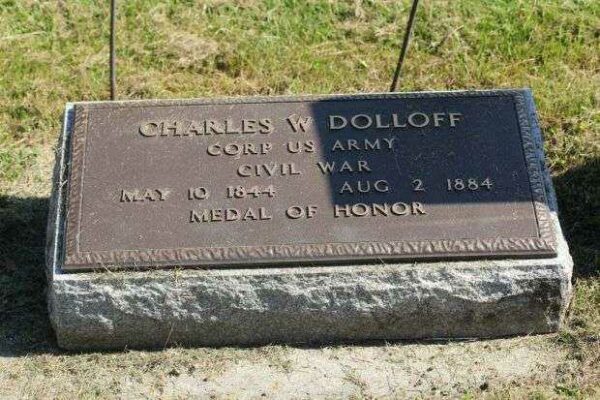 CHARLES W DOLLOFF MEDAL OF HONOR CEMETERY STONE