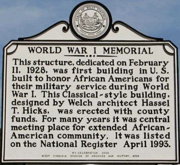 WORLD WAR I MEMORIAL MARKER