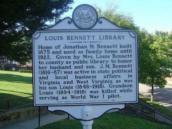 LOUIS BENNETT LIBRARY MEMORIAL MARKER