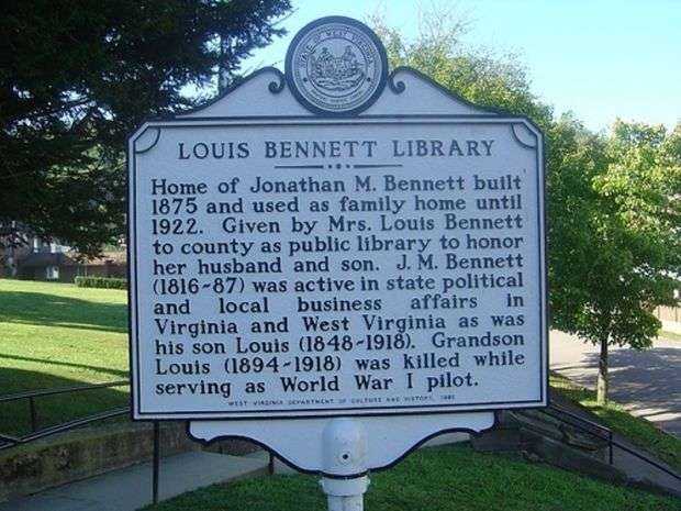 LOUIS BENNETT LIBRARY MEMORIAL MARKER