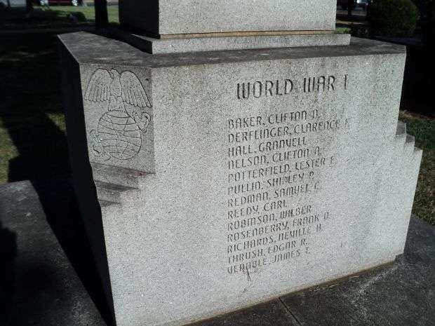 WARREN COUNTY WORLD WAR I AND II MEMORIAL SIDE B