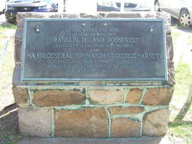 ACQUISITION OF QUANTICO MARINE RESERVATION MEMORIAL PLAQUE