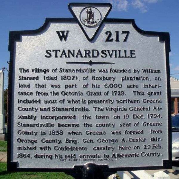 STANARDSVILLE WAR MEMORIAL MARKER