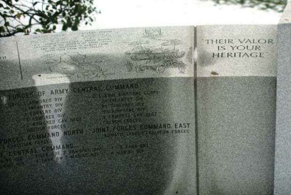 ARMORED FORCES WAR MEMORIAL STONE G