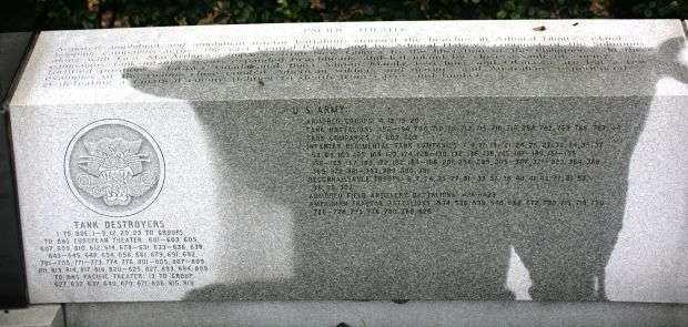 ARMORED FORCES WAR MEMORIAL STONE E