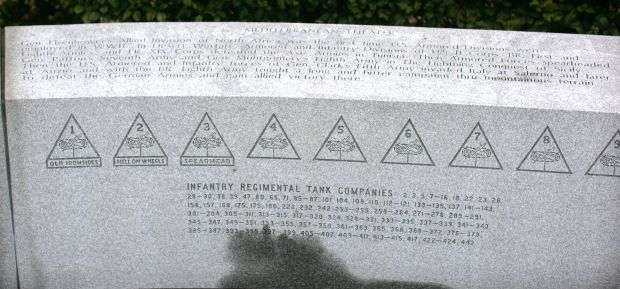 ARMORED FORCES WAR MEMORIAL STONE C