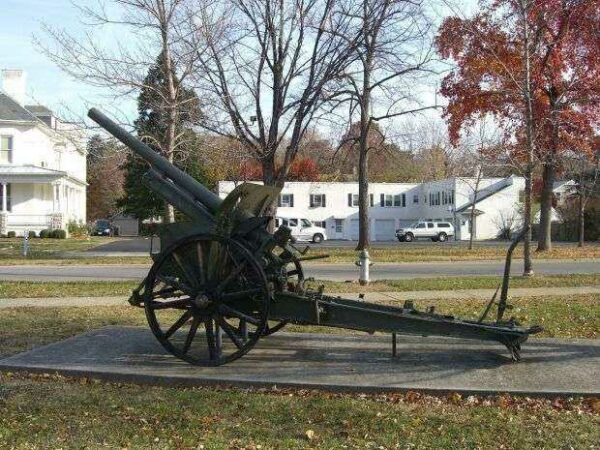GERMAN 77MM FIELD GUN WAR MEMORIAL