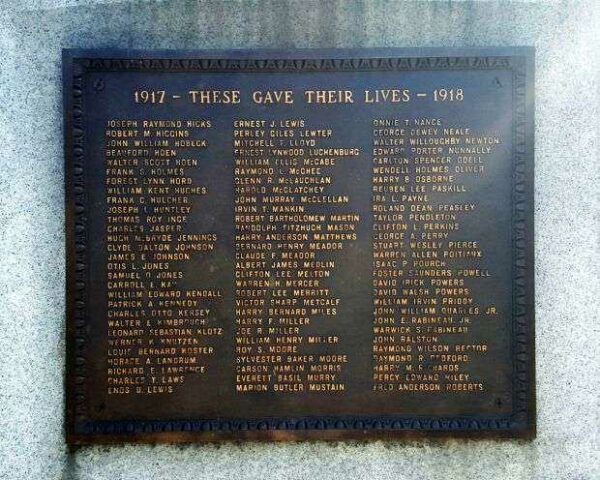 CITY OF RICHMOND WORLD WAR MEMORIAL FLAGPOLE PLAQUE B