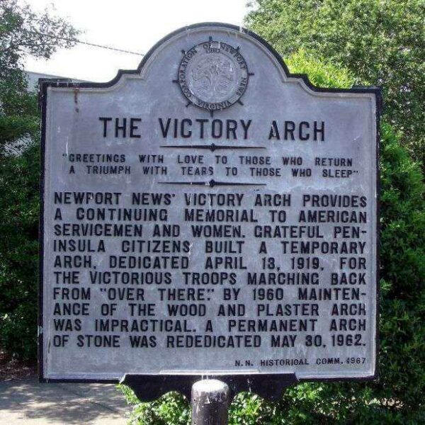 THE VICTORY ARCH MEMORIAL MARKER