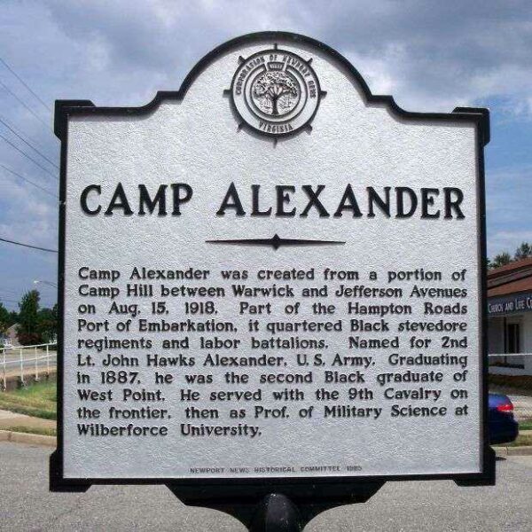 CAMP ALEXANDER WAR MEMORIAL MARKER