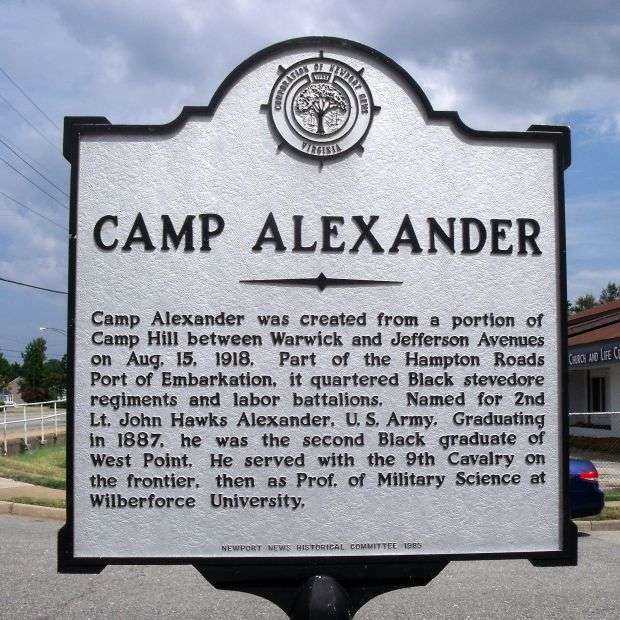 CAMP ALEXANDER WAR MEMORIAL MARKER