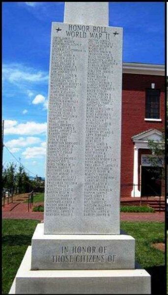 MARTINSVILLE AND HENRY COUNTY WAR MEMORIAL SIDE C