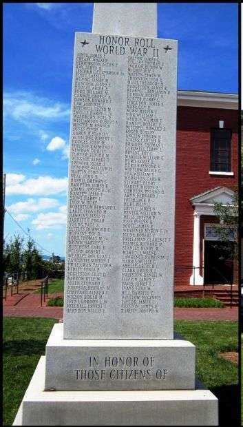 MARTINSVILLE AND HENRY COUNTY WAR MEMORIAL SIDE C
