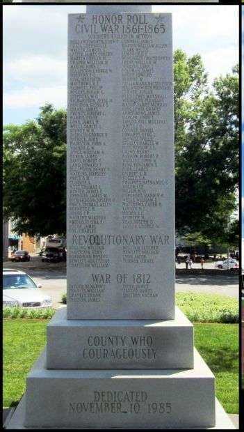 MARTINSVILLE AND HENRY COUNTY WAR MEMORIAL SIDE A