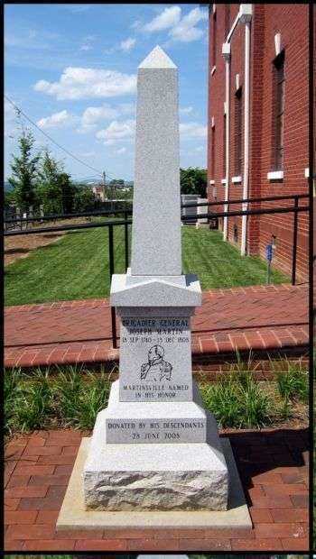 BRIGADIER GENERAL JOSEPH MARTIN WAR MEMORIAL