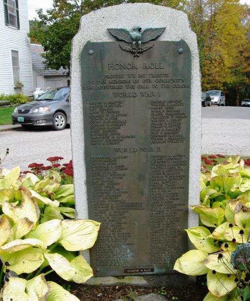JAMAICA WAR VETERANS HONOR ROLL MEMORIAL FRONT