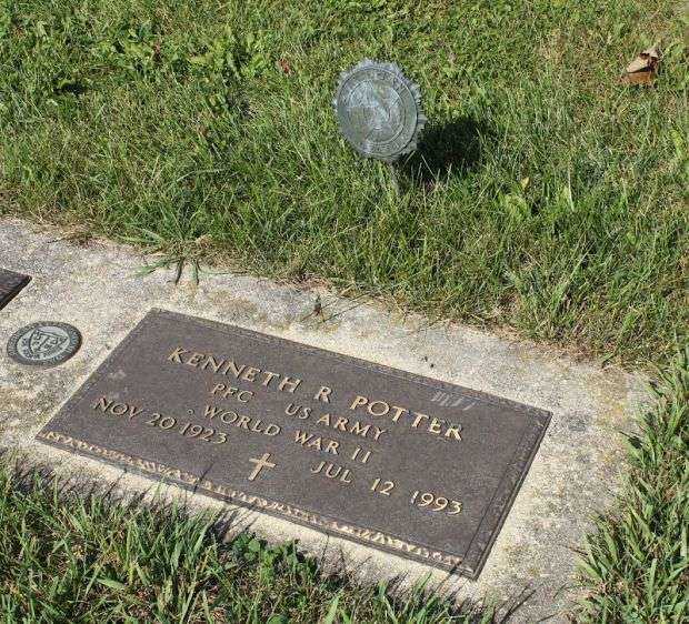 KENNETH R POTTER MEMORIAL CEMETERY STONE