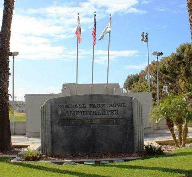 KIMBALL PARK BOWL AMPHITHEATER VETERANS WAR MEMORIAL ENTRANCE STONE