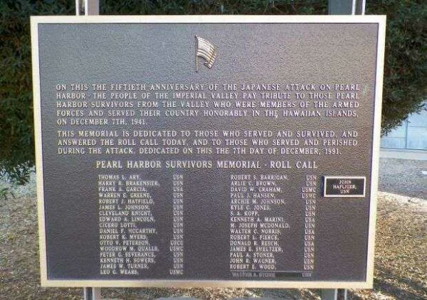 PEARL HARBOR SURVIVORS MEMORIAL