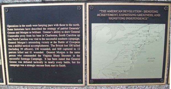REVOLUTIONARY WAR MEMORIAL PLAQUES E & F