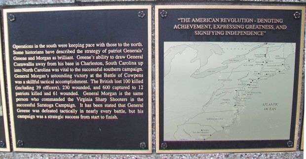 REVOLUTIONARY WAR MEMORIAL PLAQUES E & F