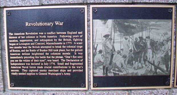 REVOLUTIONARY WAR MEMORIAL PLAQUES A & B
