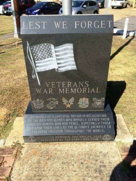 YORK VETERANS WAR MEMORIAL