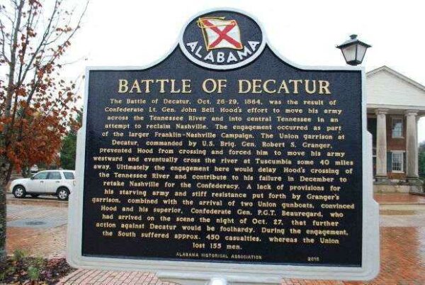 BATTLE OF DECATUR WAR MEMORIAL MARKER