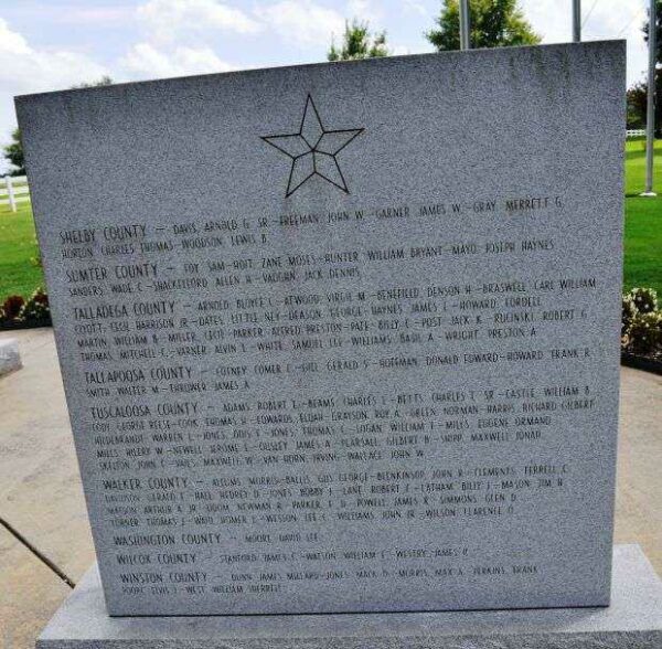 ALABAMA KOREAN WAR MEMORIAL STONE H