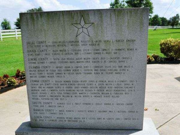 ALABAMA KOREAN WAR MEMORIAL STONE C