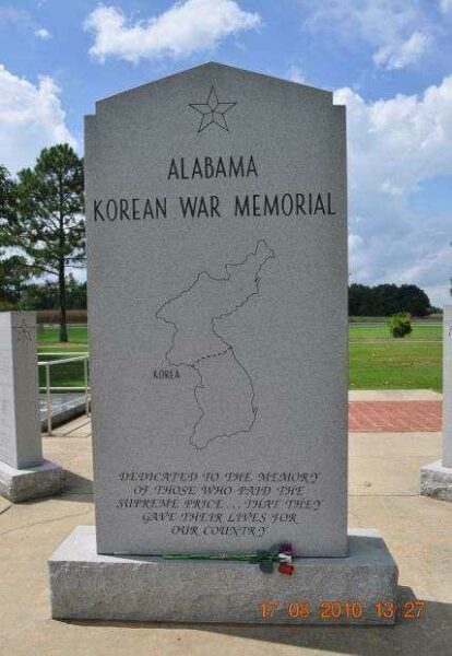 ALABAMA KOREAN WAR MEMORIAL DEDICATION STONE