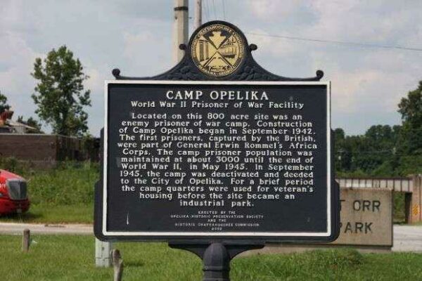 CAMP OPELIKA WAR MEMORIAL MARKER