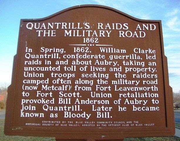 QUANTRILL’S RAIDS CIVIL WAR MEMORIAL MARKER