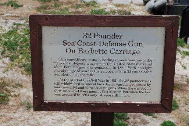 32 POUNDER SEA COAST DEFENSE GUN MEMORIAL PLAQUE